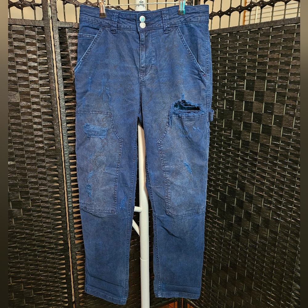 Pilcro Anthropologie  The Wanderer Blue And Black Jeans